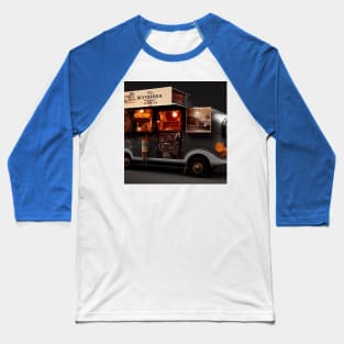 Steampunk Tokyo Ramen Food Truck Baseball T-Shirt